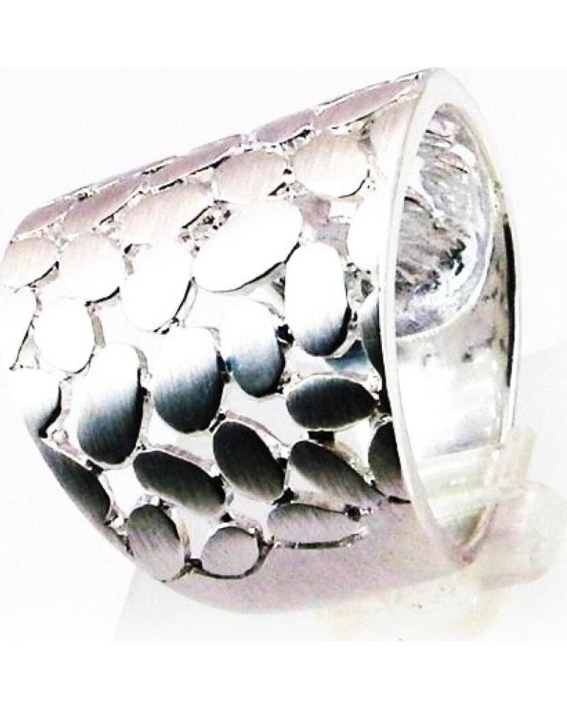 MINOPLATA ANILLO EN PLATA DE LEY SATINADA