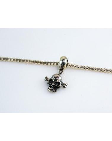 MINOPLATA ABALORIO CALAVERA DE PLATA DE LEY