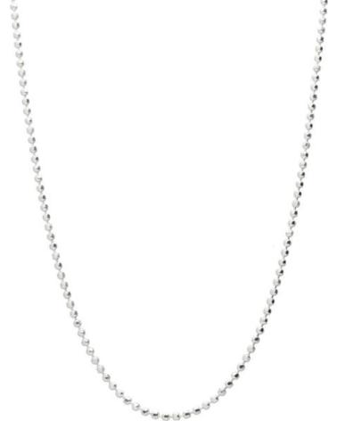 MINOPLATA CADENA DIAMANTADA DE PLATA DE LEY - 40 CM
