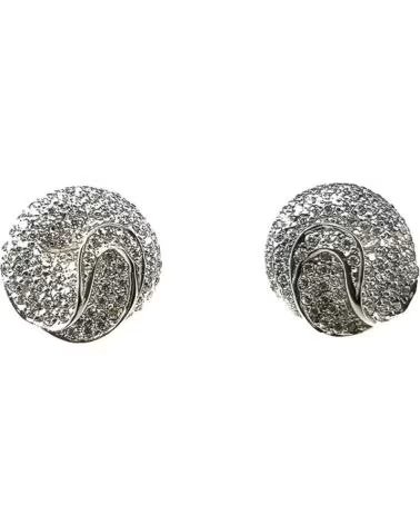 MINOPLATA ORECCHINI TORNADO IN ARGENTO STERLING E ZIRCONI BIANCHI