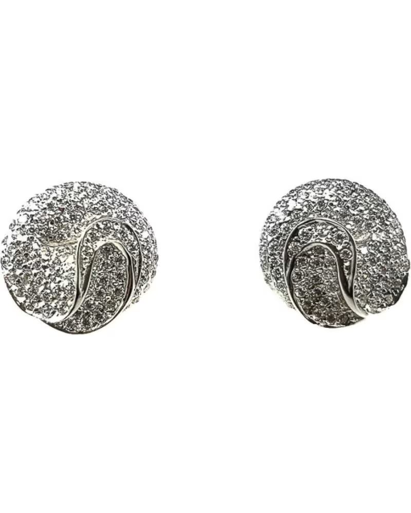 MINOPLATA ORECCHINI TORNADO IN ARGENTO STERLING E ZIRCONI BIANCHI