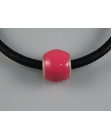 MINOPLATA ENTREPIEZA DE PLATA DE LEY CON ESMALTE ROSA