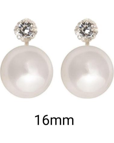 MINOPLATA PENDIENTES DE PERLAS JAPONESAS EN PLATA DE LEY 16 MM