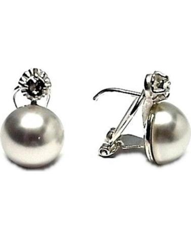 MINOPLATA PENDIENTES DE PLATA JAPONESA CON PERLA BLANCA 12 MM Y CIERRE OMEGA