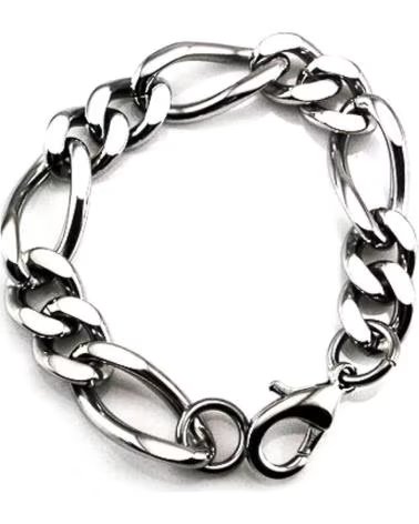 MINOPLATA PULSERA DE ACERO PARA HOMBRE CON ESLABONES