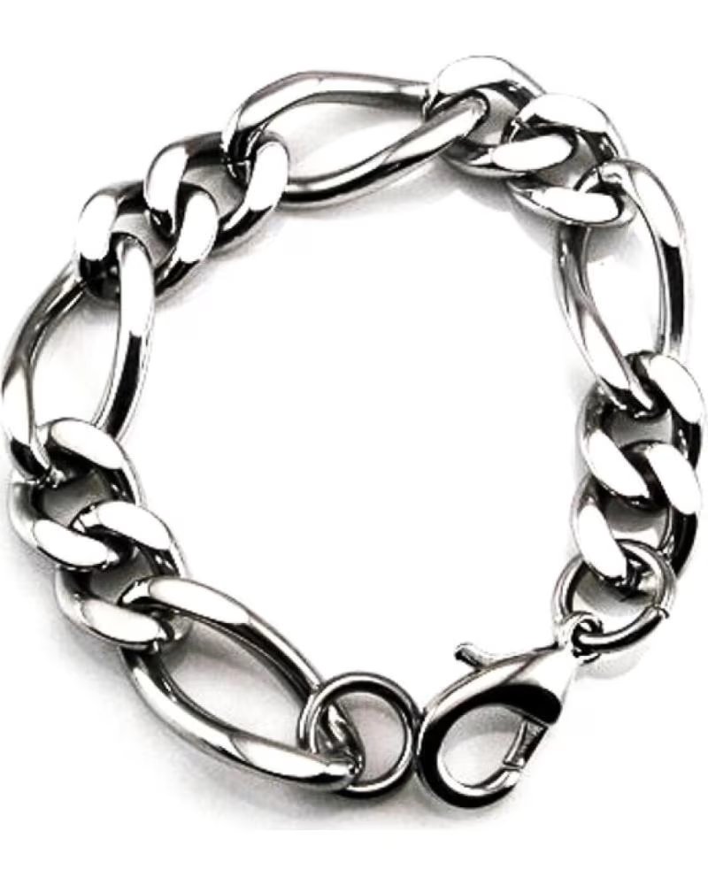 MINOPLATA PULSERA DE ACERO PARA HOMBRE CON ESLABONES