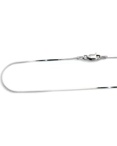 MINOPLATA CADENA DE PLATA RODIADA CUADRADA 45 CM