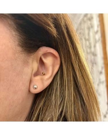 MINOPLATA ORECCHINI A SFERA 5 MM IN ARGENTO STERLING
