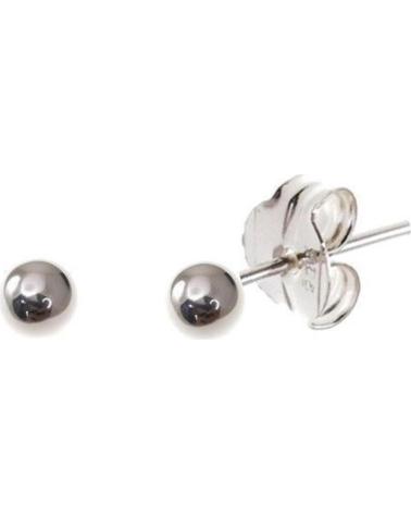 MINOPLATA PENDIENTES DE BOLA 4 MM EN PLATA DE LEY