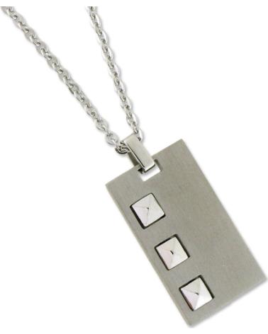 MINOPLATA COLLAR PLACA DE ACERO INOXIDABLE CON CADENA