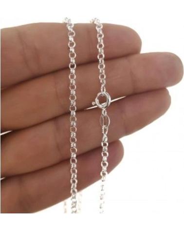 MINOPLATA CADENA ROLO EN PLATA DE LEY 40 CM Y 2 MM