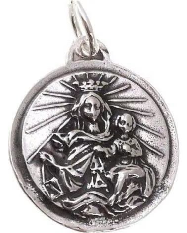 MINOPLATA ESCAPULARIO RELIGIOSO DE PLATA DE LEY ENVEJECIDA
