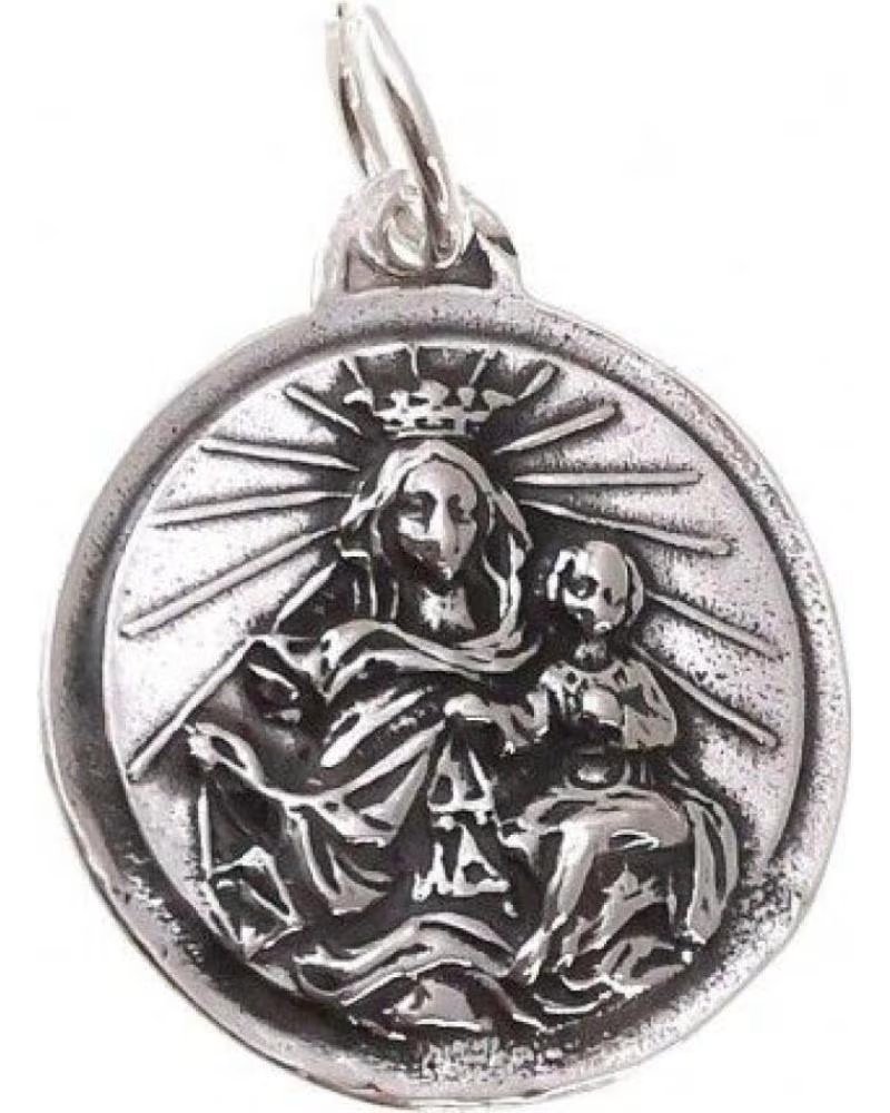 MINOPLATA ESCAPULARIO RELIGIOSO DE PLATA DE LEY ENVEJECIDA