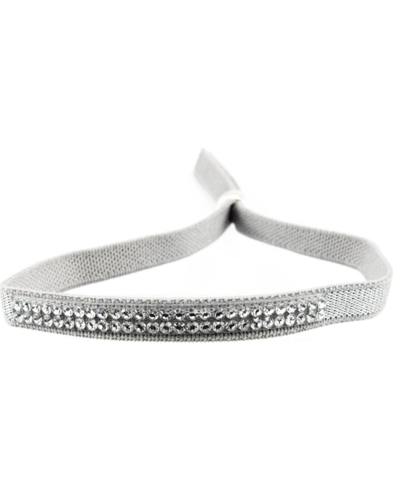 MINOPLATA PULSERA DE CINTA ELÁSTICA CON CRISTALES SWAROVSKI