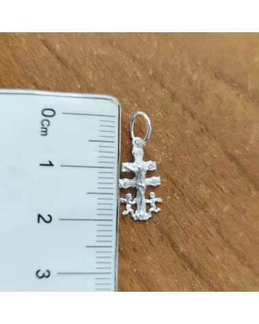 MINOPLATA CIONDOLO CROCE DI CARAVACA IN ARGENTO 17MM X 8MM