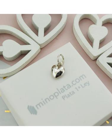 MINOPLATA COLGANTE CORAZÓN EN PLATA DE LEY 925