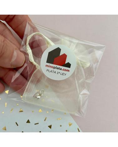 MINOPLATA COLGANTE CORAZÓN EN PLATA DE LEY 925