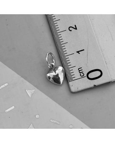 MINOPLATA COLGANTE CORAZÓN EN PLATA DE LEY 925