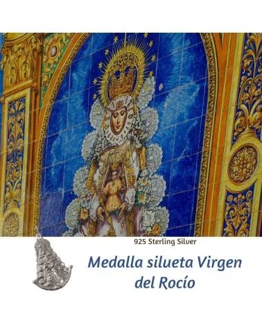 MINOPLATA COLGANTE VIRGEN DEL ROCÍO EN PLATA DE LEY