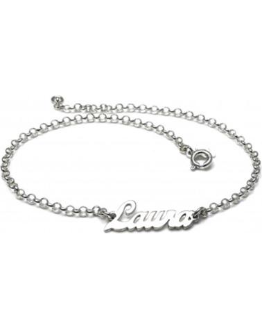 MINOPLATA TOBILLERA PERSONALIZADA EN PLATA DE LEY