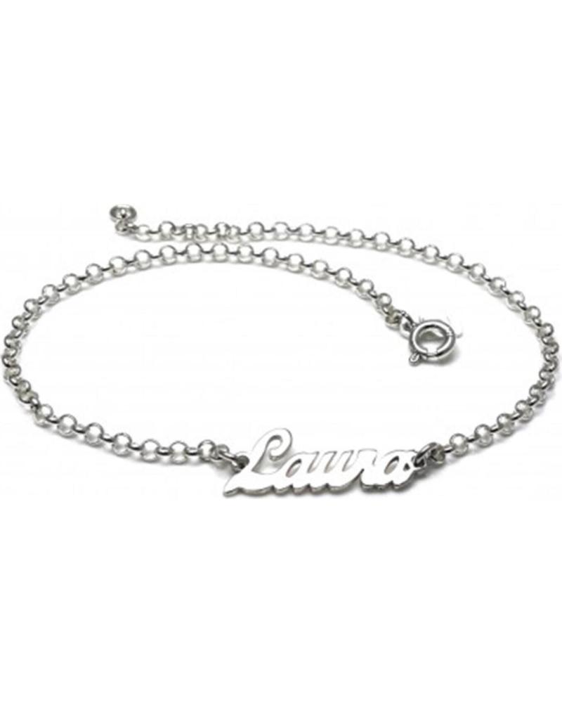 MINOPLATA TOBILLERA PERSONALIZADA EN PLATA DE LEY