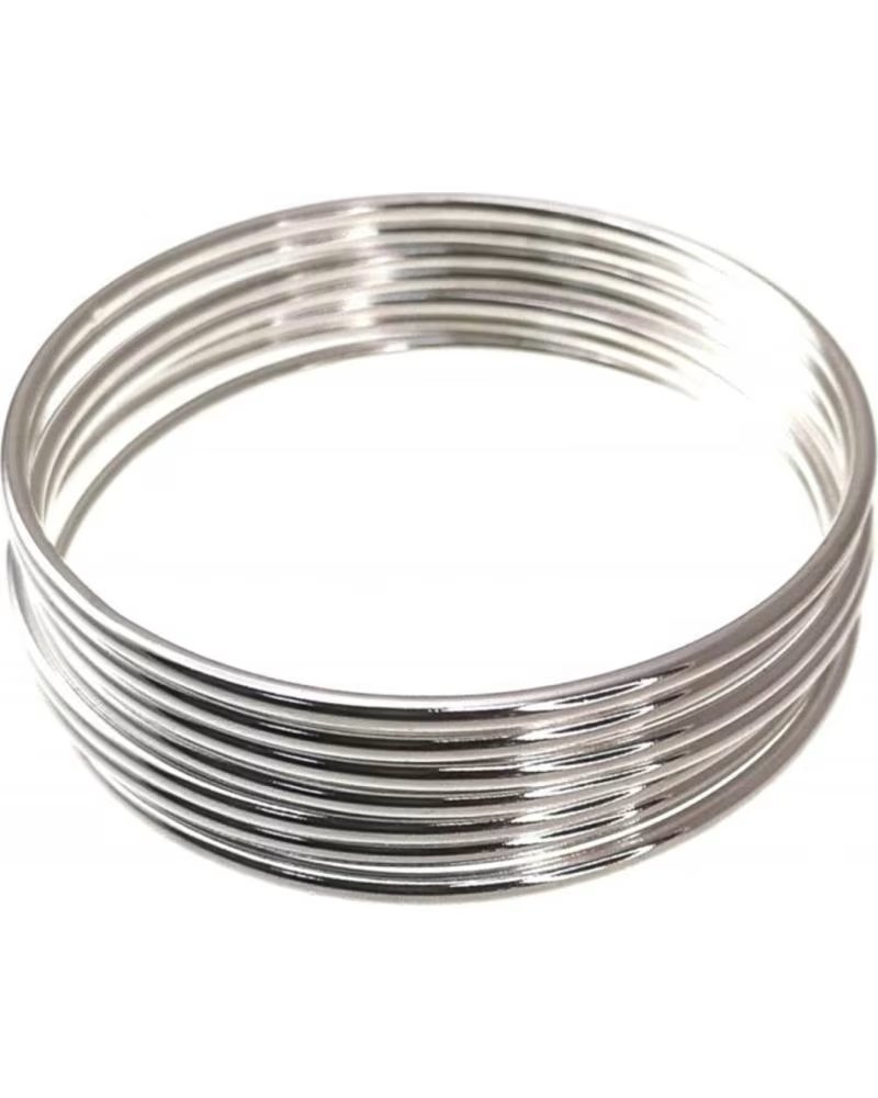 MINOPLATA PULSERA SEMANARIO MACIZA DE PLATA LISA REDONDA 2MM