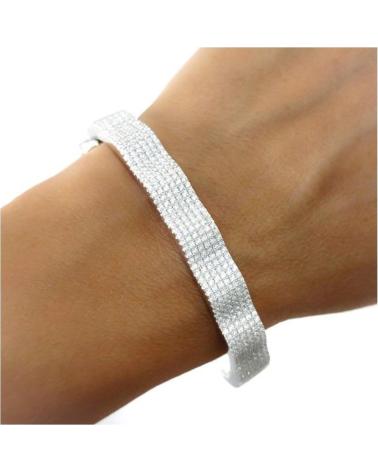 MINOPLATA PULSERA BRAZALETE DE FIESTA EN PLATA RODIADA CON CIRCONITAS