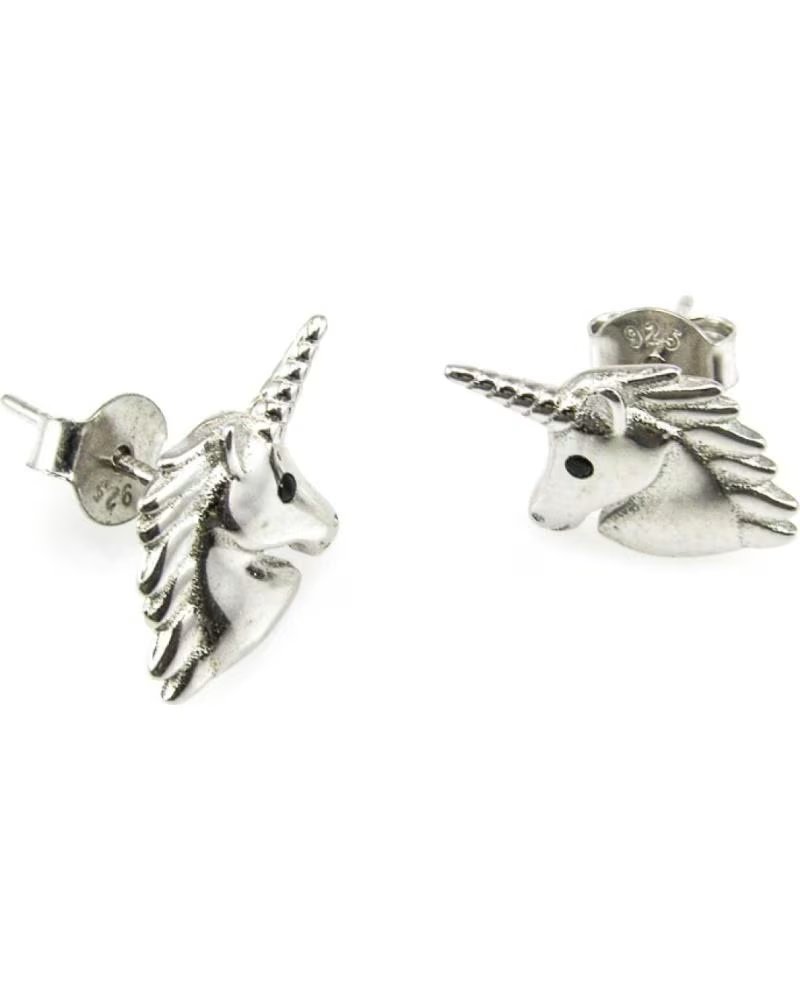MINOPLATA PENDIENTES UNICORNIO DE PLATA DE LEY