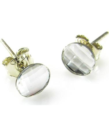 MINOPLATA PENDIENTES EN PLATA CON CRISTAL SWAROVSKI BLANCO 5 MM