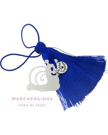 MINOPLATA MARCAPAGINAS CARACOL DE PLATA DE LEY MENSAJE SENO TE QUEREMO