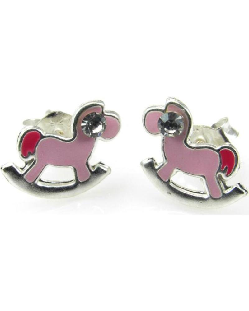 MINOPLATA PENDIENTES CABALLITO DE PLATA DE LEY PARA NIÑAS