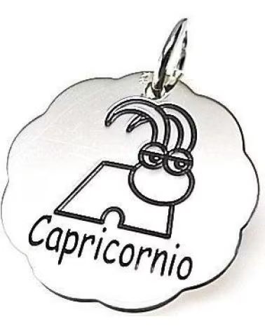 MINOPLATA COLGANTE HORÓSCOPO CAPRICORNIO EN PLATA DE LEY