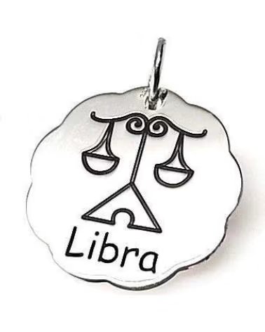 MINOPLATA COLGANTE HORÓSCOPO LIBRA PLATA DE LEY