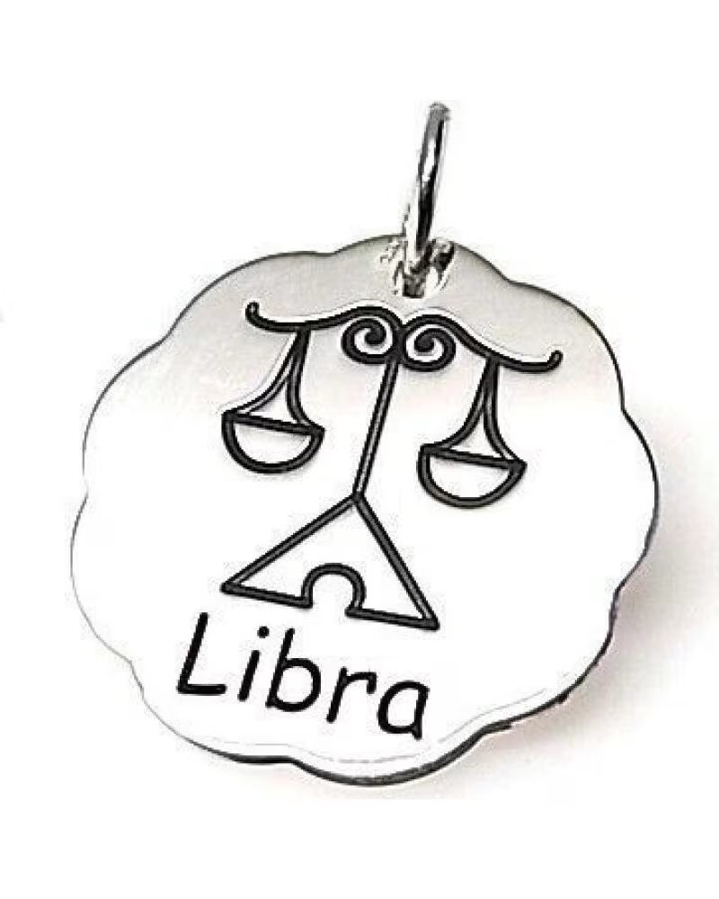 MINOPLATA COLGANTE HORÓSCOPO LIBRA PLATA DE LEY