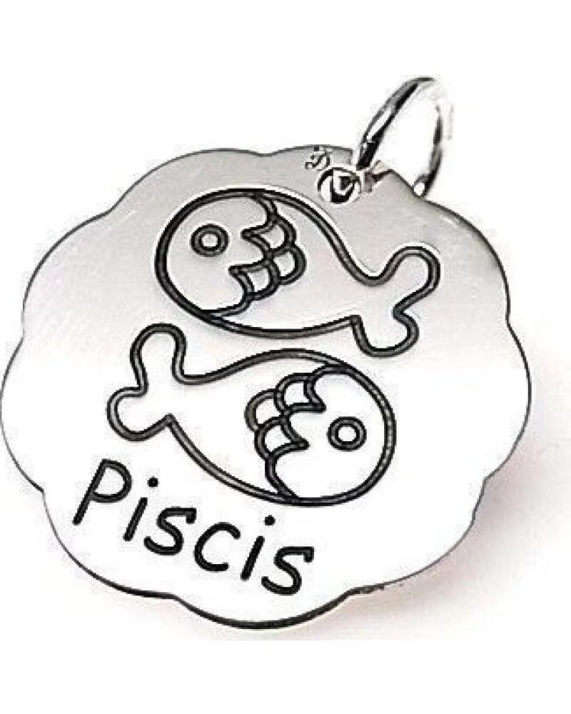 MINOPLATA COLGANTE SIGNO DEL ZODIACO PISCIS EN PLATA DE LEY