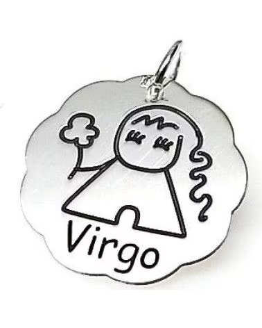 MINOPLATA COLGANTE HORÓSCOPO VIRGO EN PLATA DE LEY