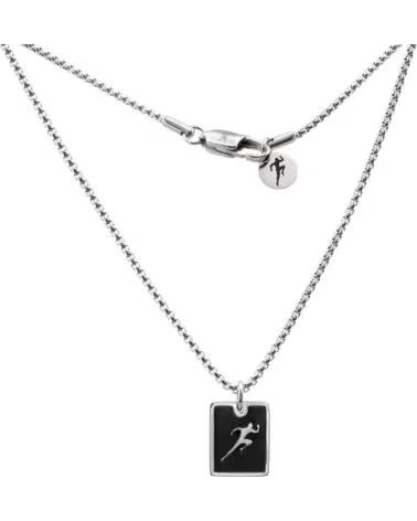 MINOPLATA COLLAR DE ACERO INOXIDABLE PLACA CORREDOR ATLETISMO