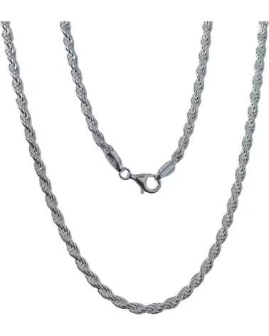 MINOPLATA CORDON SALOMONICO DE PLATA DE LEY MACIZA 60 CM Y 4 MM