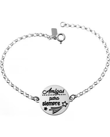 MINOPLATA PULSERA DE PLATA AMIGAS PARA SIEMPRE ESTRELLAS