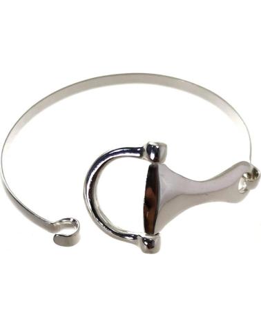MINOPLATA PULSERA BRAZALETE ESTRIBO DE PLATA DE LEY
