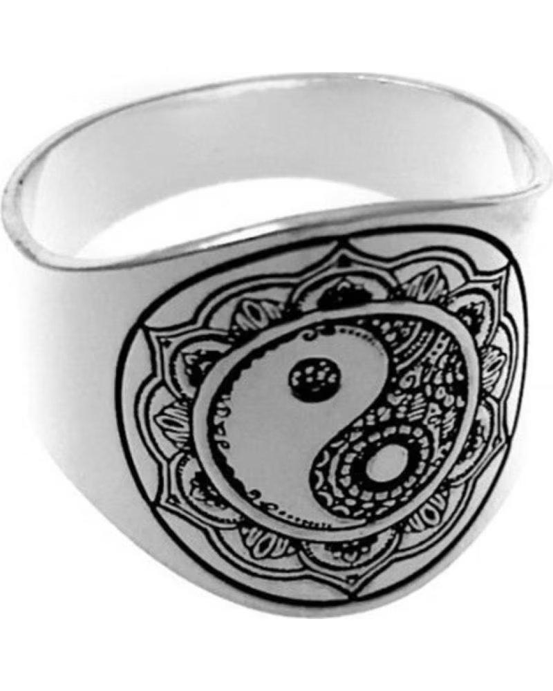 MINOPLATA ANILLO YIN YANG DE PLATA DE LEY
