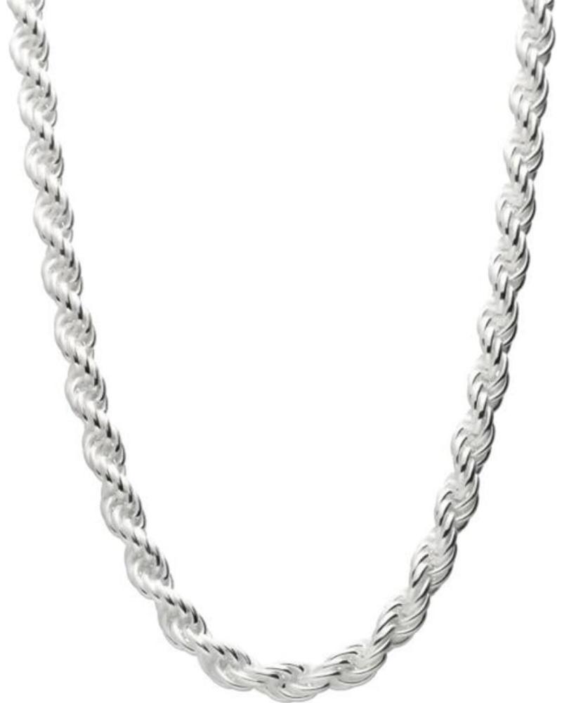 MINOPLATA COLLAR SALOMONICO DE PLATA DE LEY MACIZA 60 CM Y 5 MM GROSOR