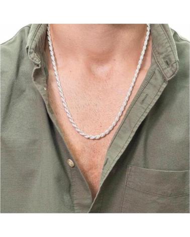 MINOPLATA COLLAR SALOMONICO DE PLATA DE LEY MACIZA 60 CM Y 5 MM GROSOR