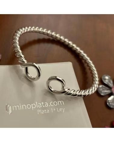MINOPLATA PULSERA TONISA RELIADA ASAS DE PLATA DE LEY PARA MUJER
