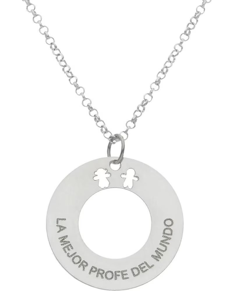 MINOPLATA GARGANTILLA NINOS TEXTO PERSONALIZADO DE PLATA DE LEY 22 MM