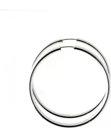 MINOPLATA PENDIENTES AROS GORDOS DE PLATA DE LEY 45 MM