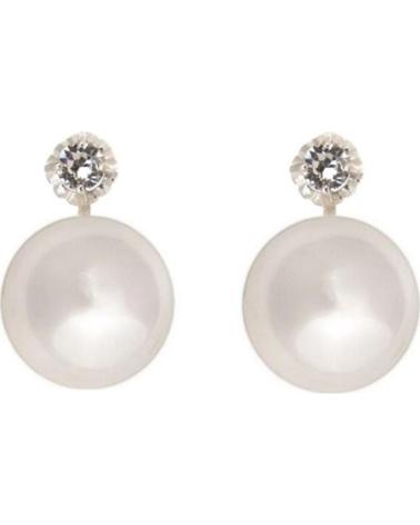 MINOPLATA PENDIENTES JAPONESA PERLA 10 MM Y CIRCONITA PLATA CIERRE OME