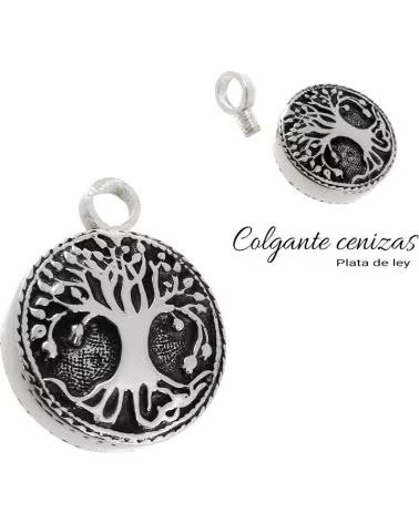 MINOPLATA COLGANTE GUARDA CENIZAS ARBOL DE LA VIDA DE PLATA DE LEY VIE