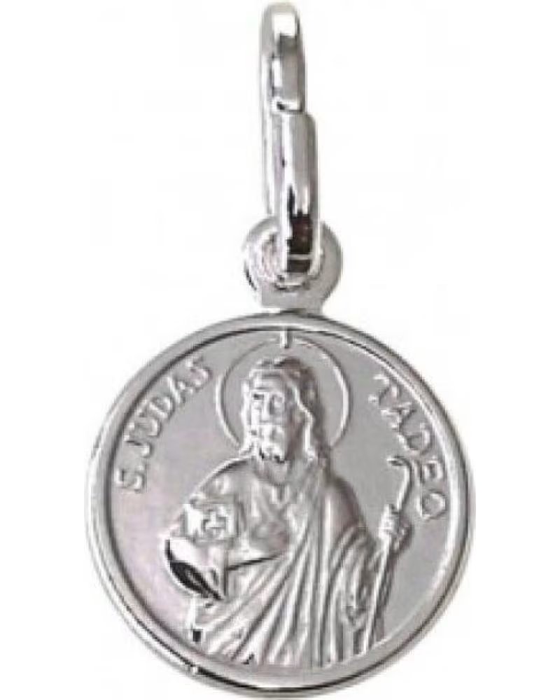 MINOPLATA MEDALLA SAN JUDAS TADEO DE PLATA DE LEY 925 10MM