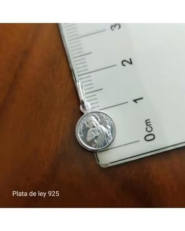 MINOPLATA MEDALLA SAN JUDAS TADEO DE PLATA DE LEY 925 10MM